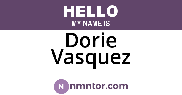 Dorie Vasquez