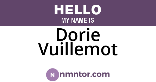 Dorie Vuillemot