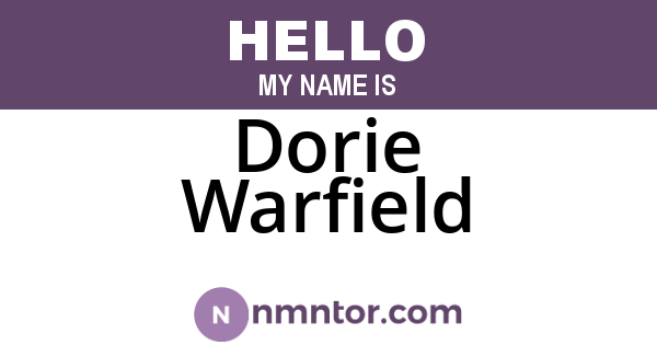 Dorie Warfield