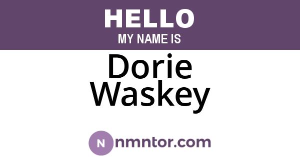 Dorie Waskey