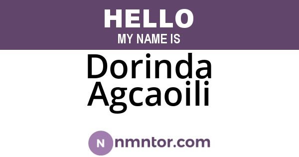 Dorinda Agcaoili