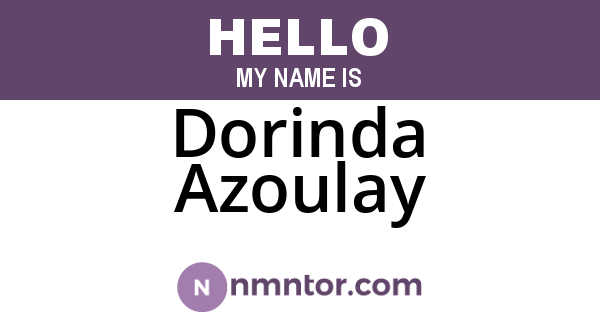 Dorinda Azoulay