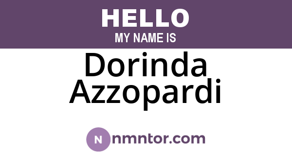 Dorinda Azzopardi