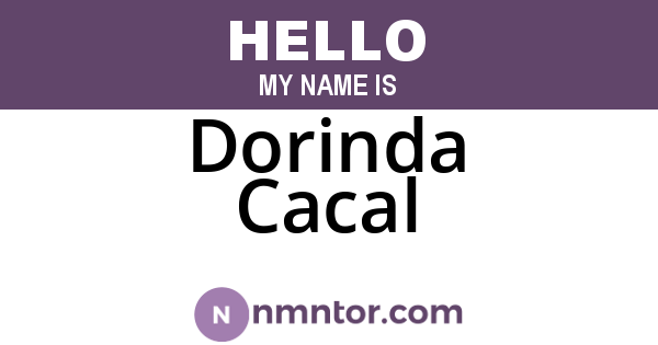 Dorinda Cacal
