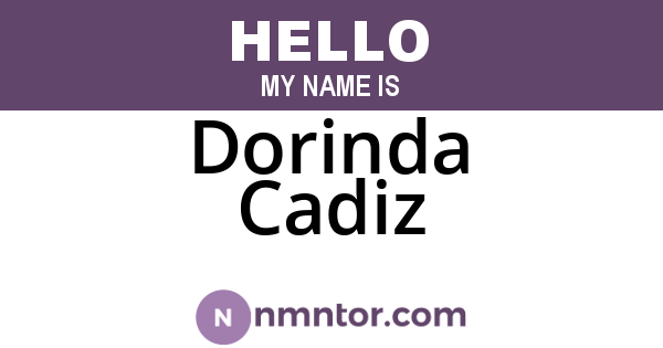 Dorinda Cadiz