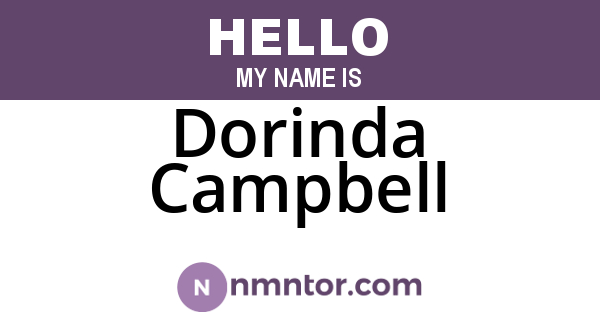 Dorinda Campbell