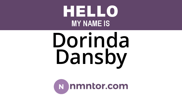 Dorinda Dansby