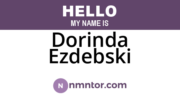 Dorinda Ezdebski