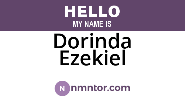 Dorinda Ezekiel