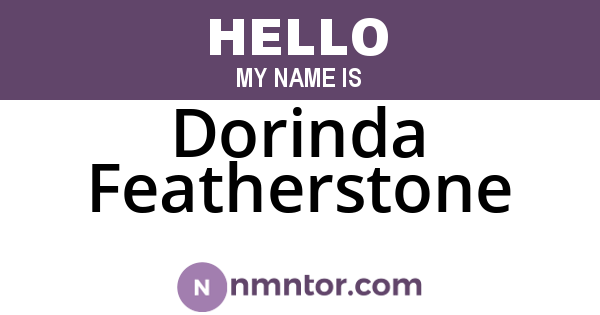 Dorinda Featherstone