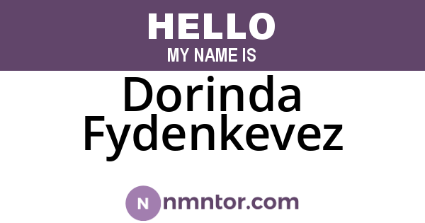 Dorinda Fydenkevez