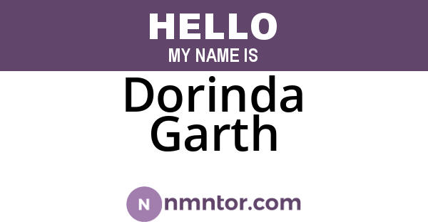 Dorinda Garth