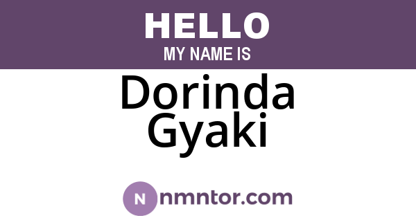 Dorinda Gyaki