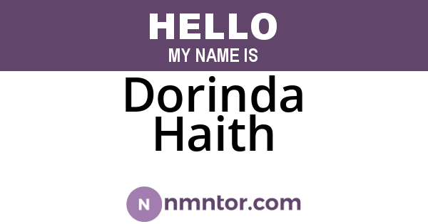 Dorinda Haith