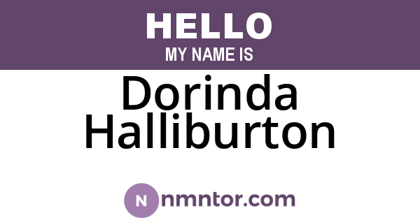 Dorinda Halliburton