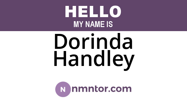 Dorinda Handley