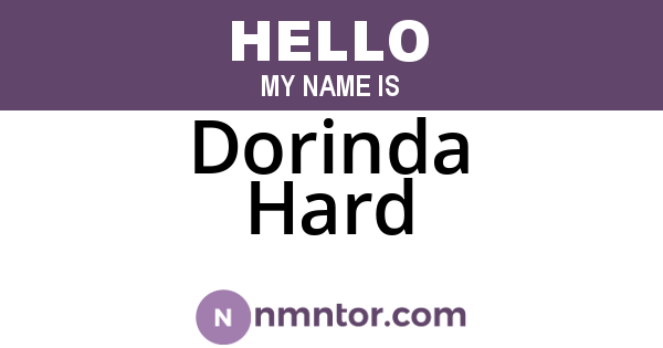 Dorinda Hard
