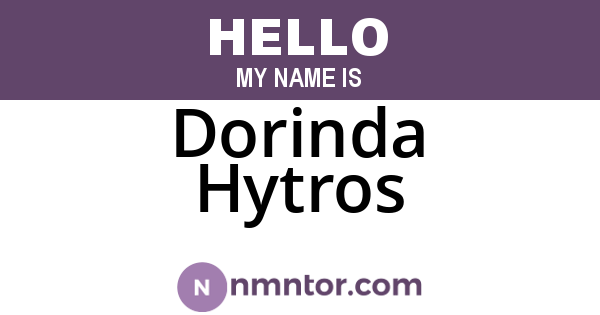 Dorinda Hytros