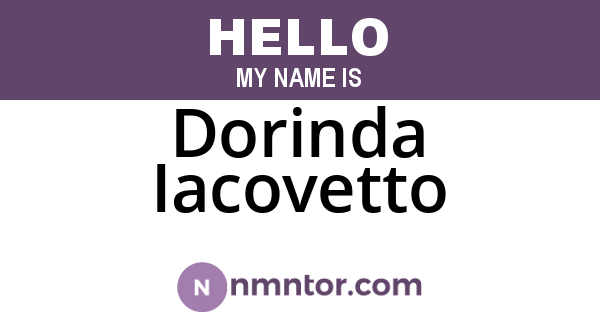 Dorinda Iacovetto