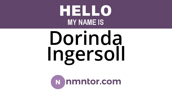 Dorinda Ingersoll