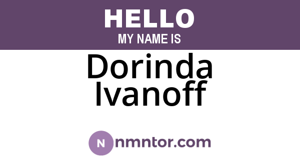 Dorinda Ivanoff