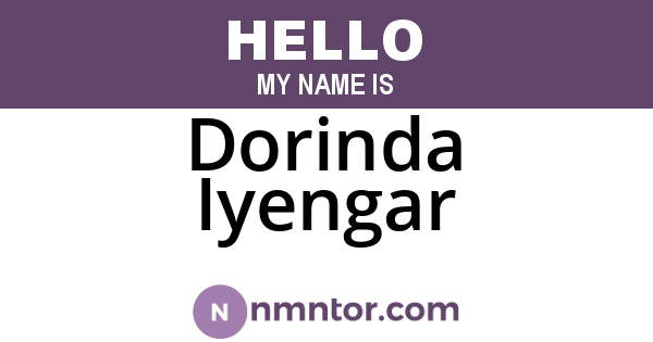 Dorinda Iyengar