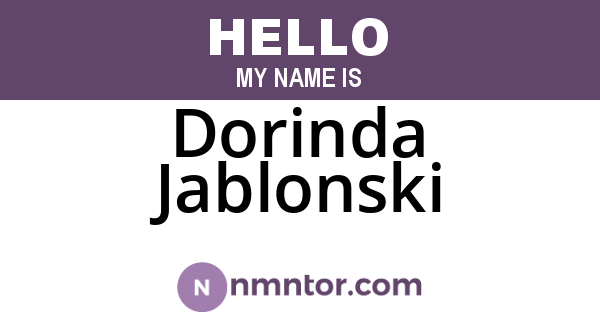 Dorinda Jablonski
