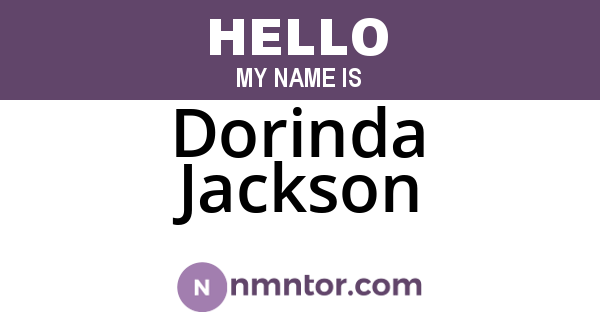 Dorinda Jackson