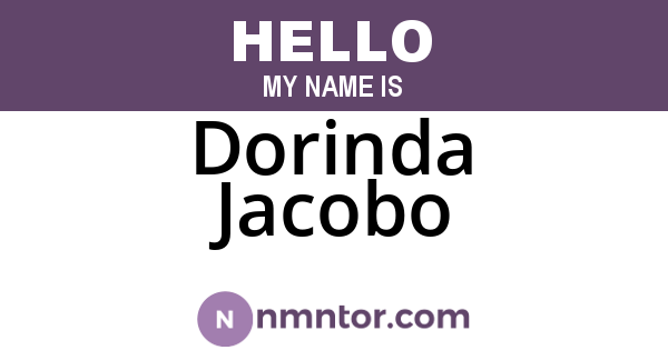 Dorinda Jacobo