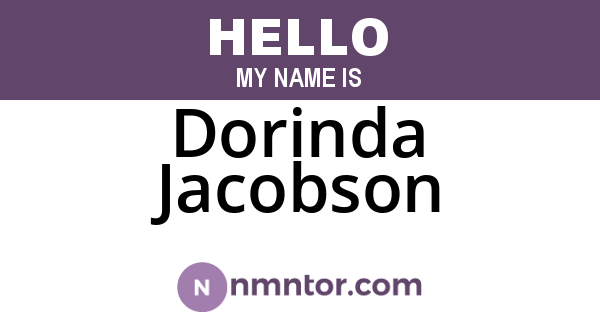 Dorinda Jacobson