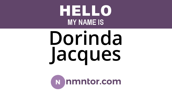 Dorinda Jacques