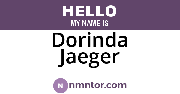 Dorinda Jaeger