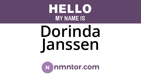 Dorinda Janssen