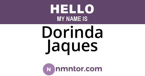 Dorinda Jaques
