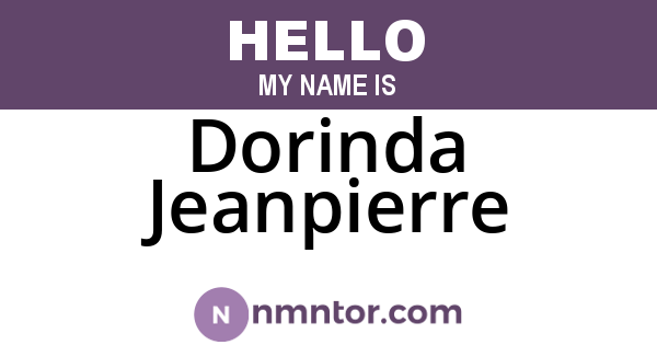 Dorinda Jeanpierre