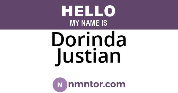 Dorinda Justian