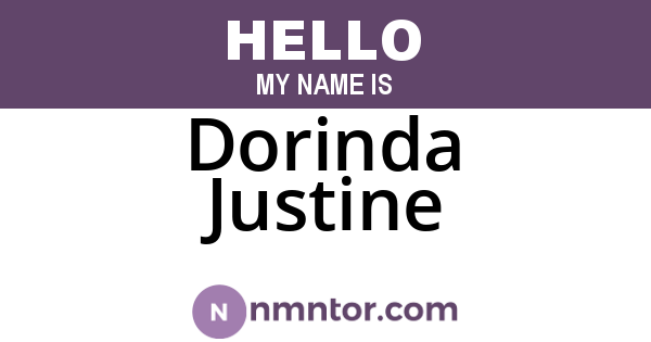 Dorinda Justine