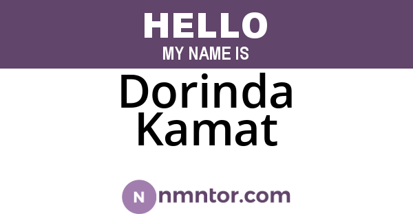 Dorinda Kamat