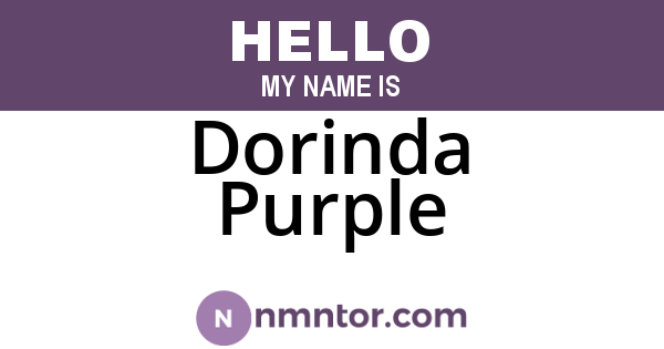 Dorinda Purple