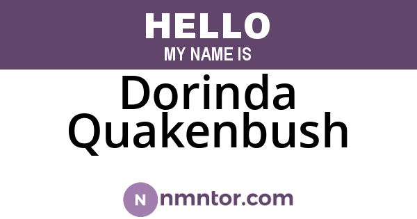 Dorinda Quakenbush