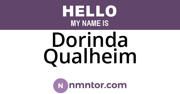 Dorinda Qualheim
