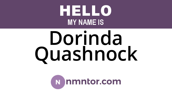 Dorinda Quashnock