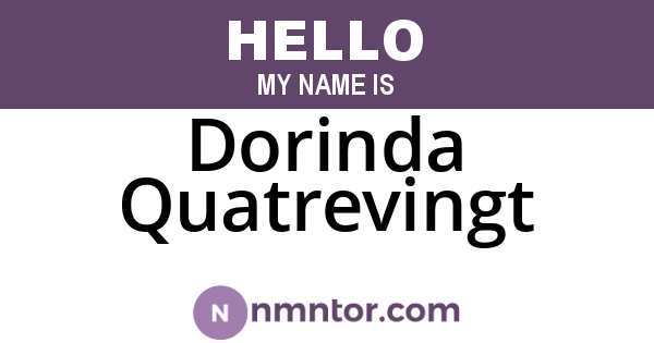 Dorinda Quatrevingt
