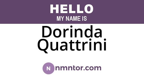 Dorinda Quattrini