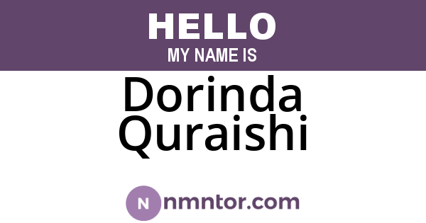 Dorinda Quraishi