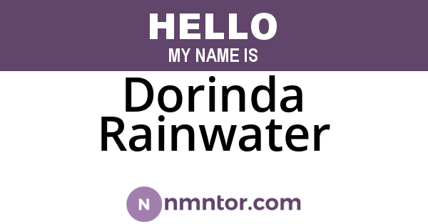 Dorinda Rainwater