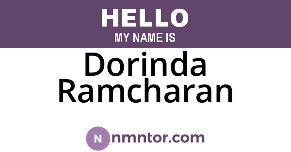 Dorinda Ramcharan
