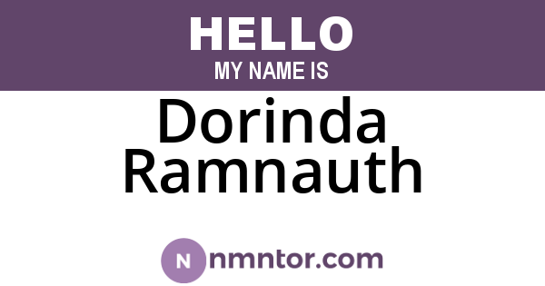 Dorinda Ramnauth