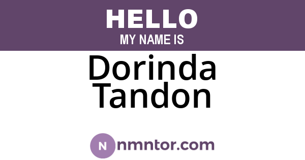Dorinda Tandon