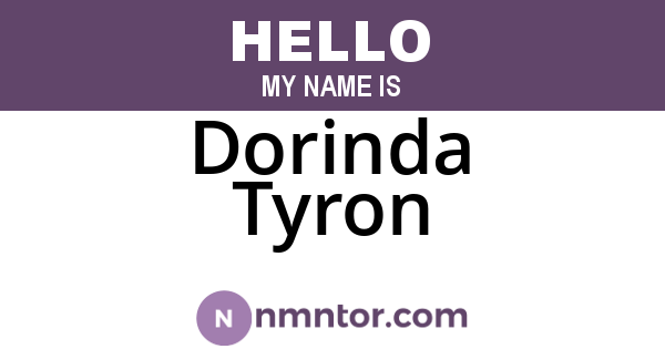 Dorinda Tyron